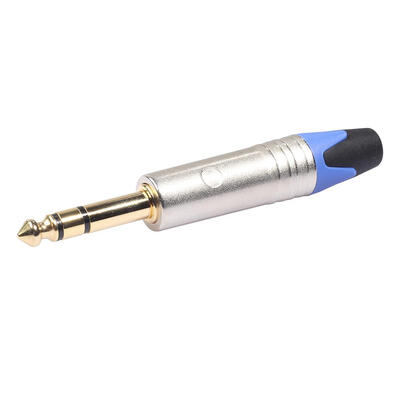 

635mm Stereo Metal 14 inch Connector 65mm Male Audio Plug Solder Adapter