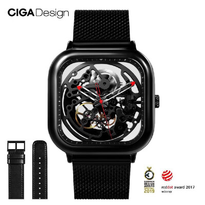 

Xiaomi youpin CIGA Design Hollowed-out Automatic Mechanical Watch Business Men Wrist Watch Reddot Winner Self-wind Wristwatches 3A