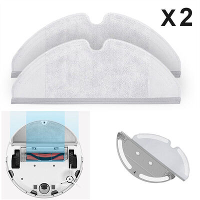 

2x DryWet Mop Clean Cloth Replacement For Roborock S50 Xiaomi Vacuum Cleaner