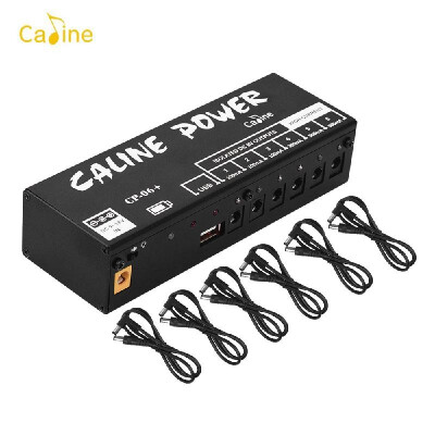 

Caline CP-06 Mini Guitar Pedal Power Supply Isolated 6 Outputs with Rechargeable Built-in Battery AU Plug