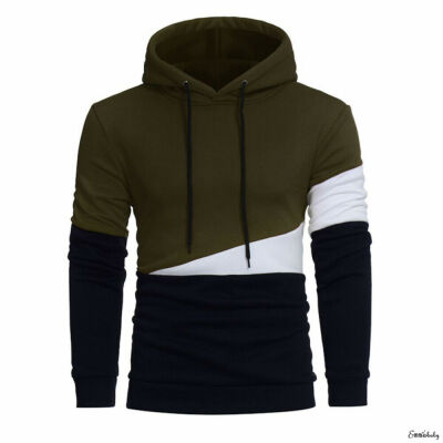 

Mens Long Sleeve Hoodie Sweatshirt Sweater Hooded Jumper Coat Pullover Tops