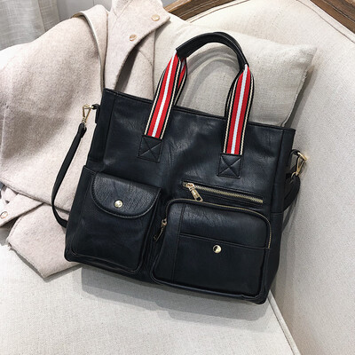 

Large bag women 2019 new retro fashion handbags simple high-capacity shoulder diagonal Tote bag