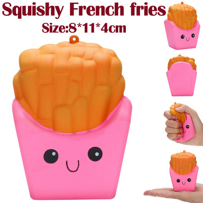 

Gotoamei 8cm French Fries Squishies Slow Rising Squeeze Scented Stress Relieve Toy
