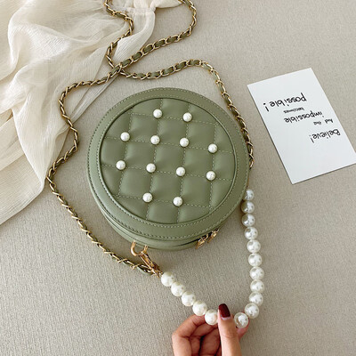 

Summer breeze Pearl handbag women 2019 new wave Joker shoulder slung fashion chain bag