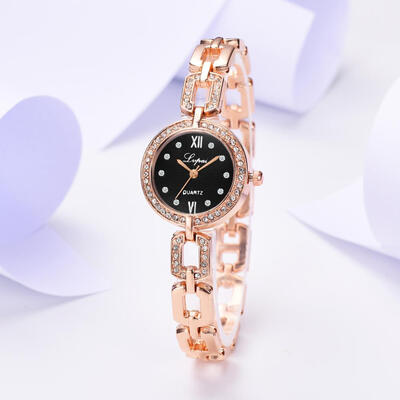 

Top Womens Watches Lvpai Disc Bracelet Fashion With Rhinestone Ladies Clock Casual Gift Wristwatch Luxury Bayan Kol Saati