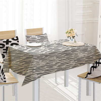 

Toponeto Simple Table Cloth Linen Tablecloth For Kitchen Decorative Dining Table Cover