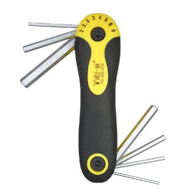 

TNI-U TU-BM-070 7-Piece Folding Hex Key Wrench Set Screwdrivers Kit Metric 20253040506080mm