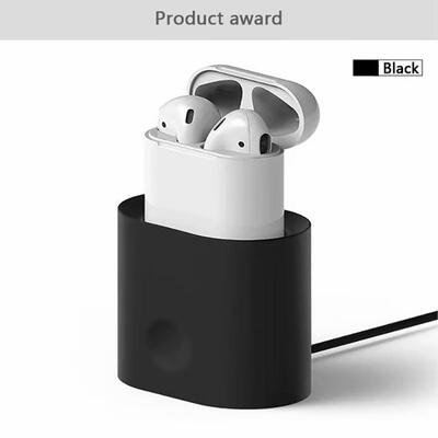 

2019 New Desktop Charger For Airpods 1 2 Soft Silicone Charging Adapter Stand