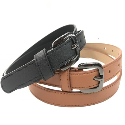 

New ladies belt simple wild student jeans belt fashion fine PU leather belt