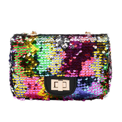 

Shining Sequins Shoulder Bags Women Messenger Chain Party Crossbody Handbag