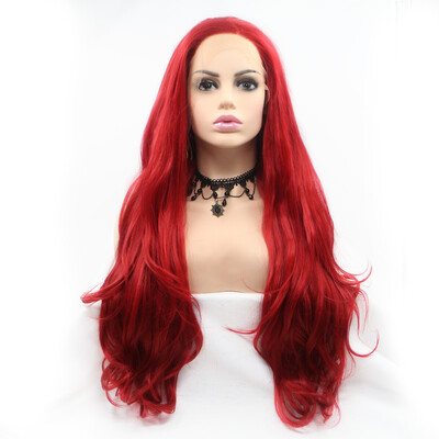 

Dolago long wave Hair Free Part Synthetic wigs for Women Lace Front Wigs