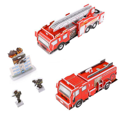 

Gotoamei 3D Paper Board Puzzle Early Learning Vehicle Assemble Kids Gift