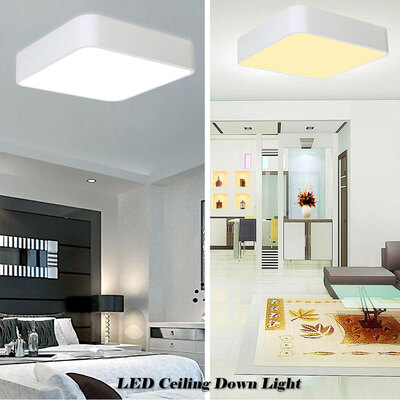 

Bright 24W Square LED Ceiling Down Light Panel Wall Bathroom Lamp White