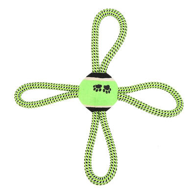 

Pet Puppy Dog Cotton Rope Ball Outdoor Training Grinding Teeth Cleaning Toy