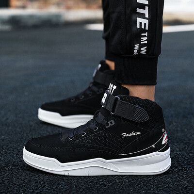 

Summer hip hop Korean version of the trend of shoes men&women in the high to help couples shoes white shoes white sports shoes men