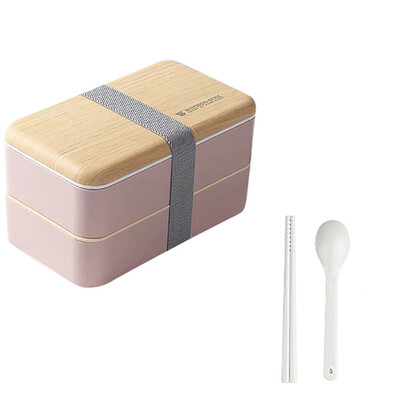 

Toponeto Microwave Lunch Box Japanese Wood Bento Box 2 Layer Container Storage New