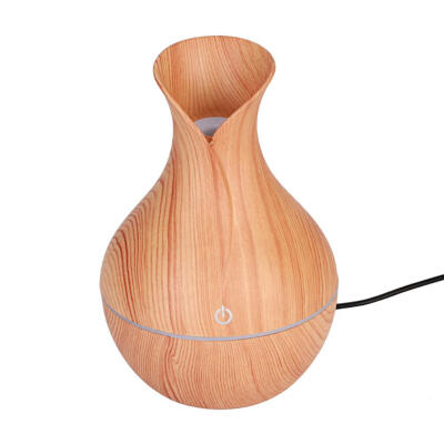 

LED USB Wood Grain Ultrasonic Air Humidifier Aroma Essential Oil Diffuser