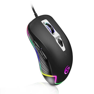 

USB Wired 3200DPI Optic Gaming Mice RGB Backlight Ergonomic PC Laptop Mouse