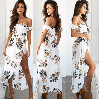 

Women&39s Summer Boho Long Maxi Dress Evening Cocktail Party Beach Dress Sundress