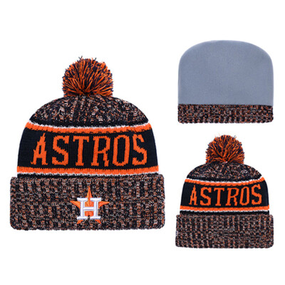 

MLB Major League Baseball Astros Houston Astros New Era Innocent Knitted Wool Baseball Cap