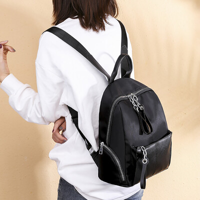 

Tailored Women Joker Shoulder Bag Casual Oxford Cloth Simple Large Capacity Backpack