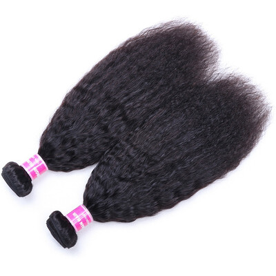 

UNice Hair 8A Brazilian Virgin Hair Kinky Straight 3 bundles 100 Human Hair Extensions