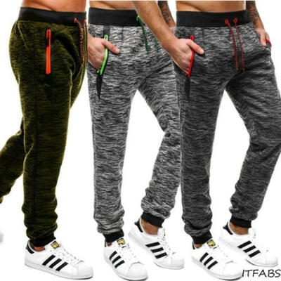 

Fashion Men&39s Tether Solid Color Trousers Gym Fitness Jogging Sports Fashion Trousers