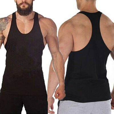 

Mens Gym Tank Top Vest Bodybuilding Muscle Stringer Fitness Sleeveless T shirts