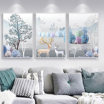 

Tailored 3pcs Home Wall Decor Art Printed Painting On Canvas Christmas Modern Multicolour