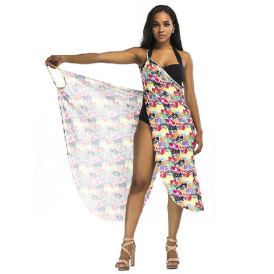 

Women Summer Printed Cover Up Beach Dress Beach Wear Bikini Cover-up Bathing Suit