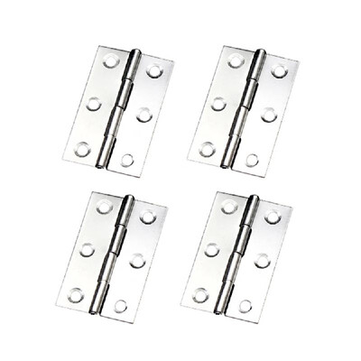 

4pcs Stainless Steel Folding Butt Hinges Back Flap Hinge Home Furniture Hardware Door Hinge