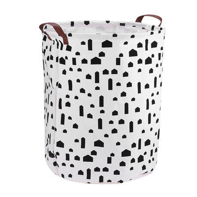 

Portable Canvas Clothes Storage Barrel Kids Bedroom Toys Holder Basket