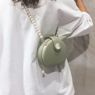 

Net red wild gas chain small round bag female bag 2019 new fashion shoulder bag summer small fresh messenger bag