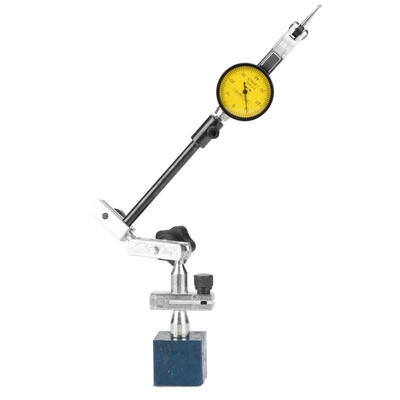 

Greensen Adjustable Magnetic Base Stand Holder with Yellow-face Dial Test Indicator Gauge 0-08mm