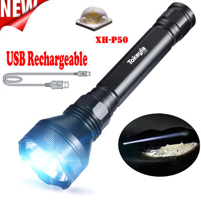 

Saidsome Waterproof XH P50 LED Flashlight Portable USB Rechargeable Torch Light Lamp flashlight lamp