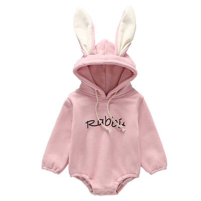 

Baby Clothes Winter Baby Girl Clothing Rompers Letter Sweatshirt Style Baby Jumpsuit Hooded Fashionable Baby Clothes