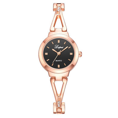 

Top Brand Women Watches Rose Gold Dial Ladies Quartz Wristwatch High Quality Alloy Strap Fashion Clock Relojes Para Mujer50