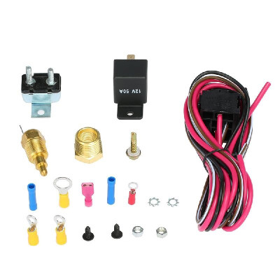 

Electric Cooling Fan Wiring Install Kit 185170 Degree Thermostat