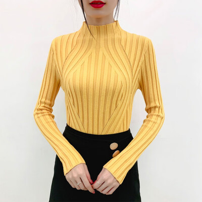 

Korean Version Long Sleeve Loose Sweater Women Slim 7 Colors Sweater Autumn Spring