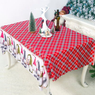 

Tailored Christmas Cartoon Printed Polyester Tablecloth 150x180cm Christmas Table Cloth