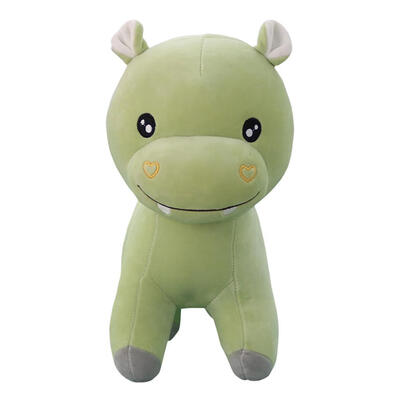 

Cute Hippo Plush Toys Cotton Stuffed Soft Animal Cartoon Pillow Cushion