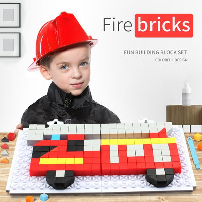 

DIY Building Blocks Educational Toy Bricks Set Fire Truck Model for Kids Birthday Gift 234pcs