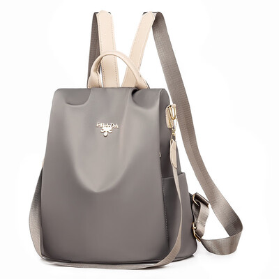 

Double - shoulder bag womens Korean version of the trendy back bag Oxford cloth leisure fashion travel large - capacity schoolbag