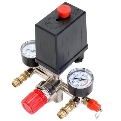 

125 PSI 12 Bar Small Air Compressor Pressure Switch Control Adjustable Regulator Valve Instrument