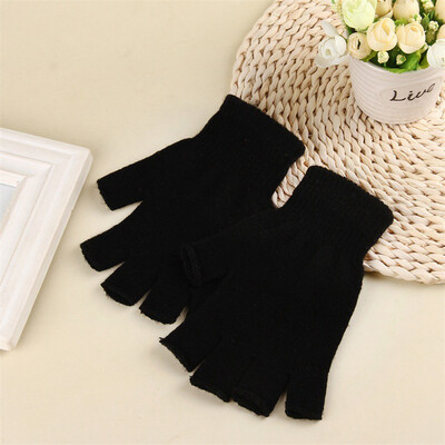 

Unisex Winter Warm Knitted Fingerless Half Finger Gloves Fingerlose Halbe Finger Warme Stricken