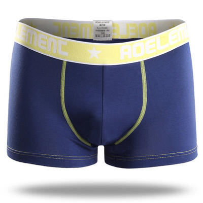 

Fashion Breathable Modal Mens Underwear Boxer Brief Shorts Stitching Color Semi-Detached U Bag Tight Underpants