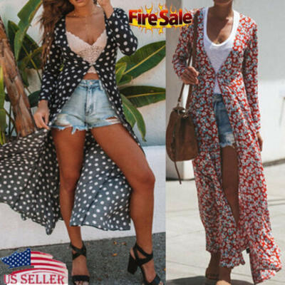 

Fashion Womens Bikini Cover Up Beachwear Beach Long Dress Ladies Maxi Dress USA