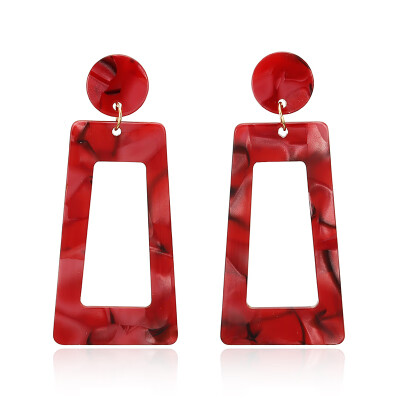 

2019 Retro womens fashion statement earring Acrylic Acetic Acid Drop Earrings for wedding gift wholesale