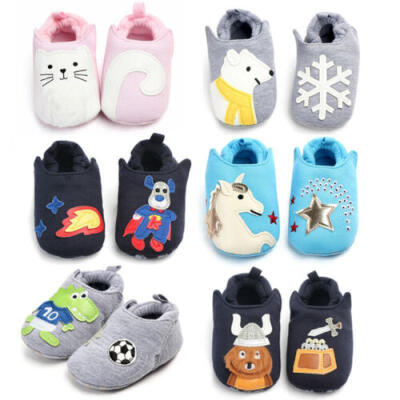 

Cartoon Newborn Kids Baby Girls Boys Anti-Slip Warm Socks Slipper Shoes Boots