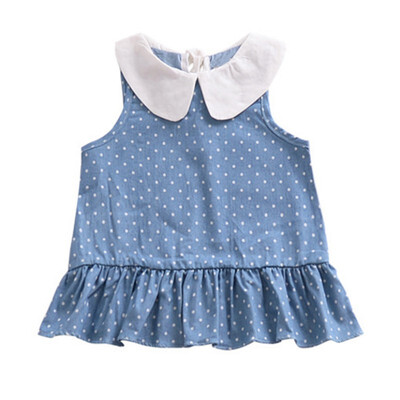 

Baby Dresses 2018 Princess Girls Dress Cotton Clothing Dress Dot Print Summer Girls Clothes